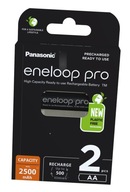 PANASONIC ENELOOP PRO AA batérie 2500mAh 2 ks PANASONIC ENELOOP PRO AA batérie 2500mAh 2 ks