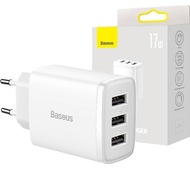 Nástenná nabíjačka 3xUSB 5V 2,4A max 17W BASEUS Nástenná nabíjačka 3xUSB 5V 2,4A max 17W BASEUS