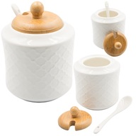 PORCELÁNOVÁ MISKA NA CUKOR S viečkom a LYŽIČKOU PORCELÁNOVÁ MISKA NA CUKOR S viečkom a LYŽIČKOU