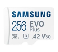 MicroSD pamäťová karta Samsung Evo+ microSD 256GB 130/U3 A2 V30 (2024)