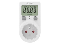 SAVIO AE-02 Wattmeter biely SAVIO AE-02 Wattmeter biely