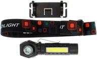Čelovka s 2 LED zdrojmi T6 XPE a COB 18650 Čelovka s 2 LED zdrojmi T6 XPE a COB 18650