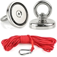 NEODYMOVÝ MAGNET 50 kg – SÚPRAVA S 20 m LANOM A RUKAVICAMI NEODYMOVÝ MAGNET 50 kg – SÚPRAVA S 20 m LANOM A RUKAVICAMI