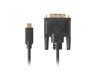 USB-C(M)->DVI-D(24+1)(M) KÁBEL 1M BLACK LANBERG USB-C(M)->DVI-D(24+1)(M) KÁBEL 1M BLACK LANBERG