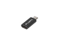 Adaptér Lanberg USB typ-CF - micro USB-BM čierny Adaptér Lanberg USB typ-CF - micro USB-BM čierny