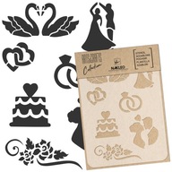 SCRAPBOOKING šablóna na decoupage // A3 // SVADBA #1 SCRAPBOOKING šablóna na decoupage // A3 // SVADBA #1