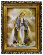 OBRAZ NÁŠHO BOHA NEPOŠKVRNENÝ ZLATÝ RÁM 40X50 OBRAZ NÁŠHO BOHA NEPOŠKVRNENÝ ZLATÝ RÁM 40X50