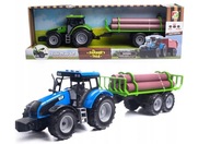 TRAKTOR S PRÍVESOM STROMOVÉ GULIČKY SVETLO A ZVUK TRAKTOR S PRÍVESOM STROMOVÉ GULIČKY SVETLO A ZVUK