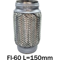 FLEXIBILNÝ KONEKTOR VÝFUKU FI-60 L=150mm FLEXIBILNÝ KONEKTOR VÝFUKU FI-60 L=150mm