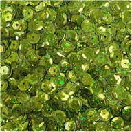 Ozdobné flitre 9mm holografické Loveart Green
