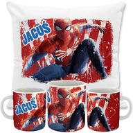 VANKÚŠ SPIDERMAN + SÚPRAVA hrnčekov NÁZOV DARČEK HIT VANKÚŠ SPIDERMAN + SÚPRAVA hrnčekov NÁZOV DARČEK HIT