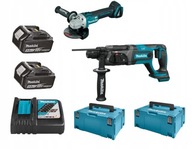 Makita Combo Kit 18V DGA504ZJ DHR241ZJ 2x5Ah