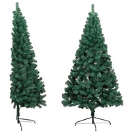 Umelý vianočný stromček so stojanom, polovičný, zelený,