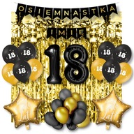 Balóny k 18. narodeninám Dekorácie Set Numbers Balóny k 18. narodeninám Dekorácie Set Numbers