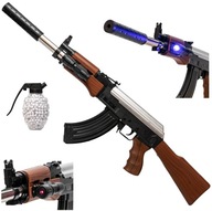 AK47 GUĽOVÁ PUŠKA S BATERKOU A LASEROM AK47 GUĽOVÁ PUŠKA S BATERKOU A LASEROM