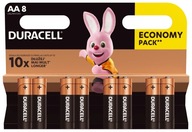 8x alkalická batéria Duracell Duralock LR6 AA 8x alkalická batéria Duracell Duralock LR6 AA