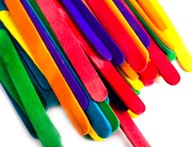 Drevené tyčinky na zmrzlinu Creative Colorful pre deti 11cm 500ks Drevené tyčinky na zmrzlinu Creative Colorful pre deti 11cm 500ks