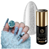 Hybridný lak na nechty Boska Nails 372 BFlash Silver 6ml Hybridný lak na nechty Boska Nails 372 BFlash Silver 6ml