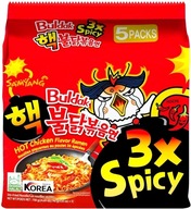 Samyang polievky pikantné ramen 3 pikantné kuracie 5 ks 140g