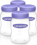 LANSINOH Fľaša na uchovávanie potravín 4x150ml LANSINOH Fľaša na uchovávanie potravín 4x150ml