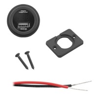 USB montážna nabíjačka s meračom pre auto, jachtu, kempingový autobus, TIR USB montážna nabíjačka s meračom pre auto, jachtu, kempingový autobus, TIR