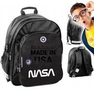 NASA čierny školský batoh pre chlapcov 1-3 ročníkov