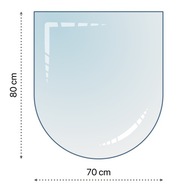 PODKLAD Z TVAROVANÉHO SKLA PRE KRB 80X70