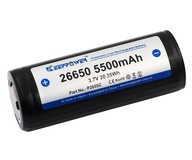 KP ICR26650-550PCM 5500mAh Li-ION Chránené 3,7V KP ICR26650-550PCM 5500mAh Li-ION Chránené 3,7V