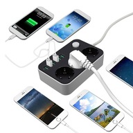 PREdlžovací NAPÁJACÍ PÁS 3 ZÁSUVKY + 6 USB PREdlžovací NAPÁJACÍ PÁS 3 ZÁSUVKY + 6 USB