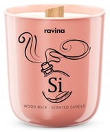 Sójová sviečka s vôňou SI parfumu a dreveným knôtom Sójová sviečka s vôňou SI parfumu a dreveným knôtom