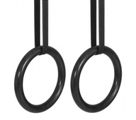 Gymnastické kruhy, 23 cm kruhy, opasky s prackou Gymnastické kruhy, 23 cm kruhy, opasky s prackou