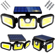 SOLÁRNE VONKAJŠIE PULIČNÉ LAMPY TRI PANEL + SENZOR POHYBU A SÚMRAK SOLÁRNE VONKAJŠIE PULIČNÉ LAMPY TRI PANEL + SENZOR POHYBU A SÚMRAK