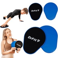 DrFit Obojstranné posuvné kotúče, slidery na cvičenie, modré DrFit Obojstranné posuvné kotúče, slidery na cvičenie, modré