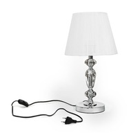 Moderná biela krištáľová stolná lampa Moderná biela krištáľová stolná lampa