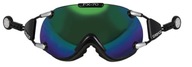 CASCO FX-70 Carbonic čierne zelené lyžiarske okuliare