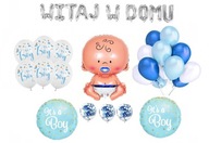Vitajte doma Balónky Set Birth Baby Shower Vitajte doma Balónky Set Birth Baby Shower
