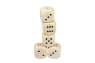 Kocky kostná súprava 5 ks 4x4 cm doska