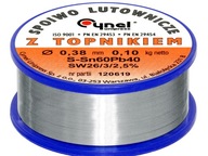 CÍN S FLUXOM 0,38mm/100g CÍN CÍN S FLUXOM 0,38mm/100g CÍN