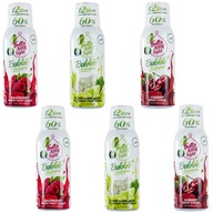 Sada 6 ochutených sirupov Fruttamax 500ml, 3 príchute Sada 6 ochutených sirupov Fruttamax 500ml, 3 príchute