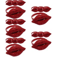 20ks Klipsy na obrúsky Red Lips Krúžky na obrúsky 20ks Klipsy na obrúsky Red Lips Krúžky na obrúsky
