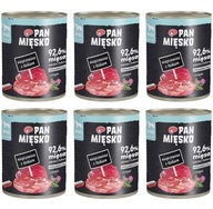 Pán Mäso pre psov Bravčové s diviakom 6 x 800g Pán Mäso pre psov Bravčové s diviakom 6 x 800g