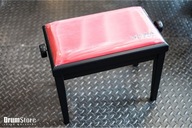 Konferenčný stolík Gewa DeLuxe čierny matný / červený sedák