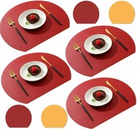 Sada 4 kusov podložiek na stôl do kuchynskej jedálne jedinečného tvaru