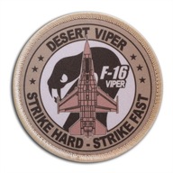 Náplasť F-16 Viper Desert Viper Sticker Hard Strike Fast Náplasť F-16 Viper Desert Viper Sticker Hard Strike Fast