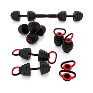 NASTAVITEĽNÉ DUMBLES 2x15KG BAR SET + RUKY