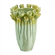 Zelená porcelánová váza 23cm TULIPE VILLA ITALIA