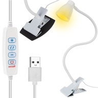 Školská stolová lampa 24 LED USB klip Školská stolová lampa 24 LED USB klip