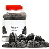 Black Lava Stone - Black lava 2,5kg - Skalná dekorácia do akvária