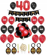 40. narodeniny Set štyridsať balónov Banner 40. narodeniny Set štyridsať balónov Banner