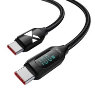 USB-C/USB-C PD KÁBEL 100W S DISPLEJOM WOZINSKY USB-C/USB-C PD KÁBEL 100W S DISPLEJOM WOZINSKY